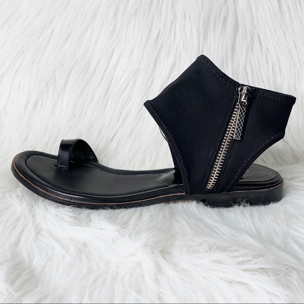 SOLD-Donald J. Pliner Zippered Wrap Thong Sandals - Picture 2 of 8